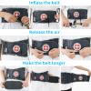 6xigouma Decompression Back Belt - Lumbar Support Belt for Men & Women Lower Back Pain Relief, Back Traction Device Fits Waist Size 29-49 Inches (Blue) view 3