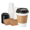 RACETOP 12 oz 50 pack Disposable Paper Coffee Cups with Lids and Sleeves view 1