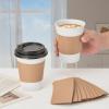 RACETOP 12 oz 50 pack Disposable Paper Coffee Cups with Lids and Sleeves view 3