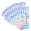100pcs Holographic Beadable Pen Packaging Bags - Resealable Pouch Bags for Beaded Pens Packaging Great for Parties & Gifts - 2.4x7.3 inch view 1