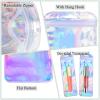 100pcs Holographic Beadable Pen Packaging Bags - Resealable Pouch Bags for Beaded Pens Packaging Great for Parties & Gifts - 2.4x7.3 inch view 3