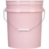 House Naturals 5 Gallon Pink Food Grade Plastic Storage Bucket (Pack of 3) Made in USA (Pink Buckets Without Lids) view 2