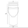House Naturals 5 Gallon Pink Food Grade Plastic Storage Bucket (Pack of 3) Made in USA (Pink Buckets Without Lids) view 4