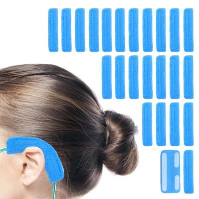 24Pcs Nasal Cannula Ear Cushions,Cannula Face Soft Ear Protectors for Oxygen Users,Oxygen Supplies & Accessories Cannula to Help Relieve Ear Pain and Prevent Cheek Indentation Discomfort(Blue)