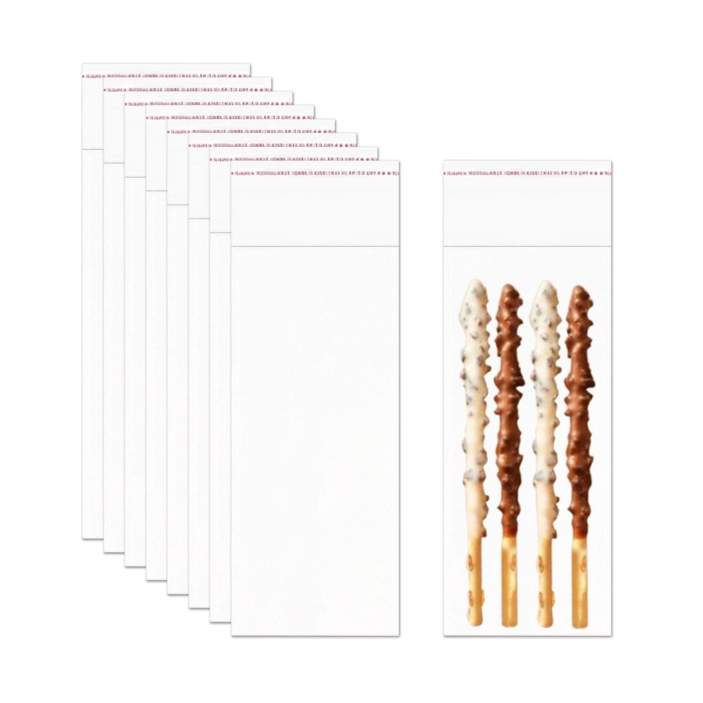 CinnanniC Clear Resealable Cellophane Bags 3x8 Long Self Seal Cello Cellophane Bag 200pcs Self Sealing OPP Adhesive Bags 2mil for Party Favor Goody Candy Gift Jewelry Wrappers 8 Sizes to Choose from