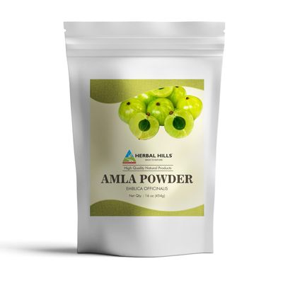 Herbal Hills Amla Powder 454 gms Indian Gooseberry Emblica Officinalis Rich in Antioxidant (16 Ounce Pack of 1)
