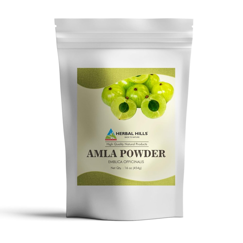 Herbal Hills Amla Powder 454 gms Indian Gooseberry Emblica Officinalis Rich in Antioxidant (16 Ounce Pack of 1)