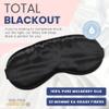 Blissy Silk Sleep Mask - Eye Sleeping Mask for Women & Men for Total Blackout - 100% Pure Mulberry Silk, 22 Momme 6a Fibers - Blindfold Sleep Mask Side Sleeper Eye Cover (Non Adjustable) view 2