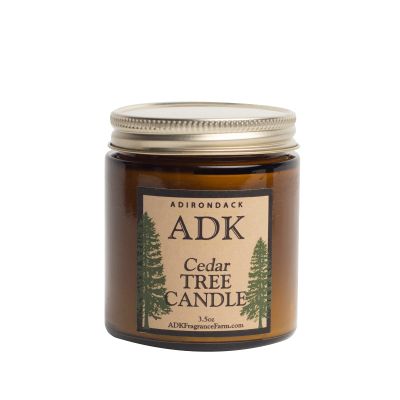 ADK Cedar Scented Candle, 3.5 Oz Aromatherapy Candle, Proudly Poured in The USA, Natural Wax for Relaxation and Home Dcor, for Gift, Kitchen, and Living Spaces