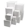 Cuyacili Prank Gift Boxes Nesting Gift Boxes Surprise Box White Carton Square Prank Box Funny Gag Gift for Weddings Anniversaries Birthday Packaging Presents 12 Nesting Cartons (1.9-6.3 Inch) view 2