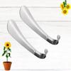2pcs Accessories Horn Men Lifters Disabled Shoe Lifter Seniors Alloy Elder Tool Small Metal Shoes Elderly Stainless Shoehorn Steel Handled Women .cm for Wearing Short view 3