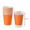 Yuxitia Disposable Paper Cups, 60pcs Orange Disposable Halloween Paper Cups For DIY Wedding Christmas Party Picnic BBQ Travel and Event 8OZ Halloween Party Cups(Orange) view 2