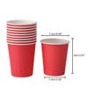Yuxitia Disposable Paper Cups, 60pcs Red Paper Cups For DIY Wedding Christmas Party Picnic BBQ Travel and Event 8OZ (Red) view 2
