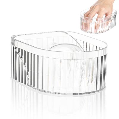 Lurrose Nail Soaking Bowl Nail Soak off Bowl for Gel Polish Remover Hand Soaking for Cuticle Softening Manicure for Salon and Home Use 5.43 X 4.13 X 2.32 in