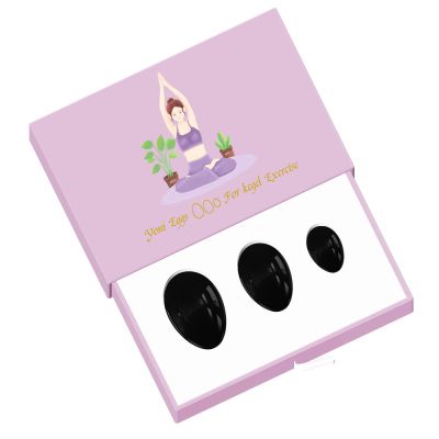 Obsidian Yoni Egg Yoni Wand Set Natural Stone Love Eggs Drilled and Undrilled Egg for Kegel Exercise Feminine Product,Undrill Egg with Box
