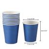 Yuxitia Disposable Paper Cups, 60pcs Blue Paper Cups For DIY Wedding Christmas Party Picnic BBQ Travel and Event 8OZ (Navy blue) view 2
