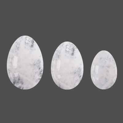Undrilled Rose Quartz Yoni Egg Set Jade Eggs Obsidian Kegel Exercise Ball Yoni Eggs Exerciser,Rock Quartz