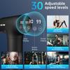 Massage Gun, Massage Gun Deep Tissue, Handheld Back Massager for Athletes, Percussion Muscle Massager with 6 Attachments & 30 Speed, Father's Day, Black view 2