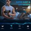 Massage Gun, Massage Gun Deep Tissue, Handheld Back Massager for Athletes, Percussion Muscle Massager with 6 Attachments & 30 Speed, Father's Day, Black view 3