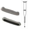 2 Pack Crutch Pads,Replacement Crutch Pads,Underarm Cushion Tops Axillary Support Double Crutches Accessories Underarm Crutches Soft Support Pads view 2