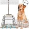 YAYOU Dust Pan and Broom Set for Home, 33.5'' Premium Quality Heavy Duty Stainless Steel Dustpan with Long Handled, Elegant Stand Up Design, Sturdy Dustpans Home/ Lobby/ Shop/ Office, Broom, Silver view 3