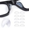 Eyeglass Nose Pads,Silicone Nose Pads for Glasses,Anti-Slip Soft Nose Pads for Plastic Frames (Clear/3.5mm),5 Pairs view 1