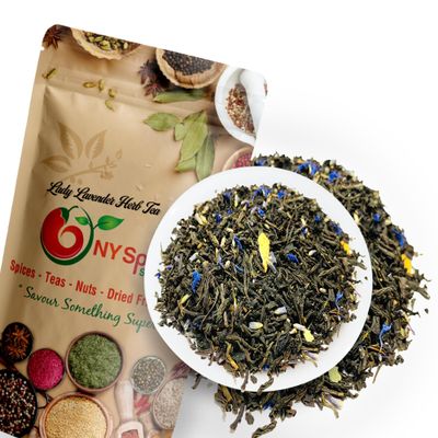 NY SPICE SHOP Lady Lavender Herb Tea  Herbal Leaves Blend  All Natural Flavored Loose Leaf (8 Ounce)