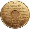 10 Pack of 1 Month AA Bronze Medallions Traditional Style 30 Day Sobriety Chip Set view 2