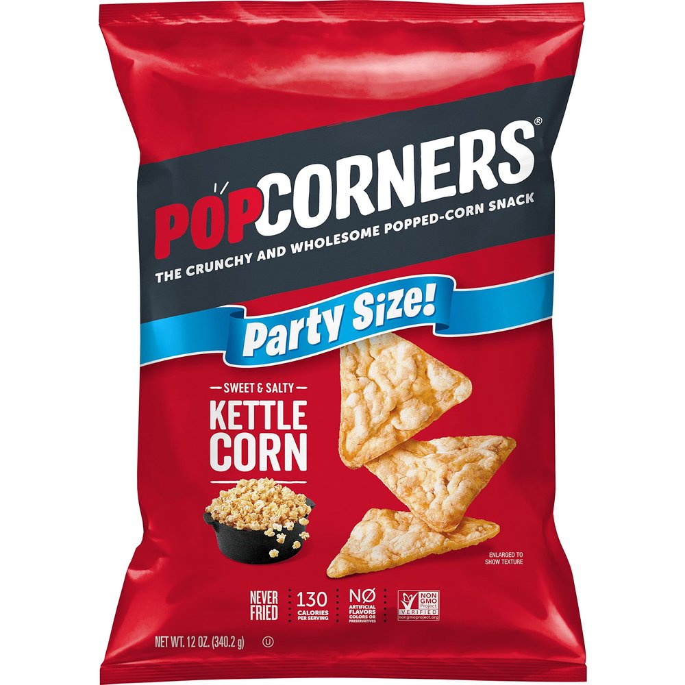 PopCorners Popped Corn Snacks Kettle Corn, 12 Oz