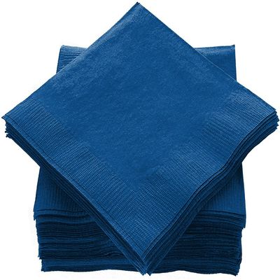 Cocktail Napkins Disposable, Royal Blue Beverage Napkins Soft and Absorbent Paper Napkins for Dinner, Party, Wedding, Or Every Day Use, 7 x 7 2 Ply Party Napkins, Pack of 40 - By Amcrate