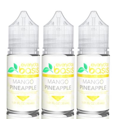 Everyday Basis Water Flavoring Liven Up Your Water Great Taste Great Flavors Keto Friendly, 0 Calories No Dyes or Food Coloring (Mango Pineapple) (Pack of 3))