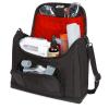 USA GEAR Nebulizer Carrying Case - Customizable Padded Interior, Shoulder Strap, Durable Exterior - Asthma Travel Bag to Store Nebulizer Machine, Mask, Tubing, Inhaler, Mouthpiece, and More - Red view 1