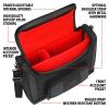 USA GEAR Nebulizer Carrying Case - Customizable Padded Interior, Shoulder Strap, Durable Exterior - Asthma Travel Bag to Store Nebulizer Machine, Mask, Tubing, Inhaler, Mouthpiece, and More - Red view 2