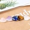 5 PCS Healing Crystals Heart Crystal 0.8 Inches Natural Love Heart Shaped Stones Worry Stones Polished Pocket Palm Thumb Gemstones Chakra Reiki Energy Balancing Meditation (Multicolor) view 3