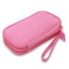 Double Layer Diabetic Supplies Organizer Bag Travel Case with Hand Strap for Insulin Pen, Test Straps, Lancets, Blood Glucose Meters, Lancing Device, Syringe, Needle, Vials (7.3" * 3.8", Pink) view 1
