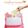 CekPo 2 Pack Period Bag, PU Leather Sanitary Napkin Storage Bag for Feminine Pads Liners Tampons and Reusable Pads,Functional Sanitary Pads Pouches First Period Kit for Women Ladies Gift view 3
