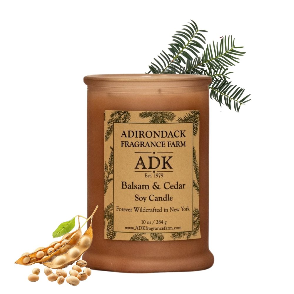 ADK Balsam & Cedar Scented Candle, 10 Oz Aromatherapy Candle, Proudly Poured in The USA, Natural Wax for Relaxation and Home Dcor, for Gift, Kitchen, and Living Spaces