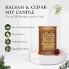 ADK Balsam & Cedar Scented Candle, 10 Oz Aromatherapy Candle, Proudly Poured in The USA, Natural Wax for Relaxation and Home Dcor, for Gift, Kitchen, and Living Spaces view 2