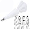 12/24 pcs set Cream Nozzles Pastry Tools Accessories For Cake Decorating Pastry Bag Kitchen Bakery Confectionery equipment (White, 12 piping tips) view 1