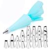 12/24 pcs set Cream Nozzles Pastry Tools Accessories For Cake Decorating Pastry Bag Kitchen Bakery Confectionery equipment (blue, 24 piping tips) view 1