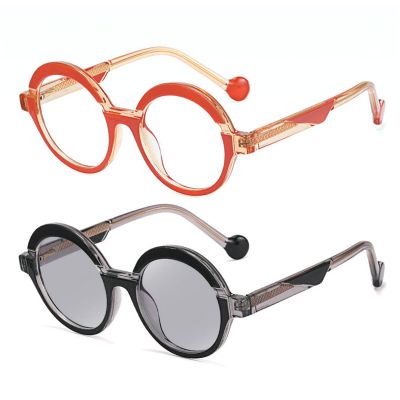 2pcs outdoor Photochromic full lens Reading Glasses for Mens Womens round Driving Safety Transition Sunglasses Readers (2pcs-black&brown, 2.75, multiplier_x)