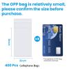 400 Pcs 2'' x 3'' Clear Resealable Cellophane Cello Bags Resealable Adhesive on Flap Self Sealing OPP Poly Bag Tiny Clear Self Seal Plastic Poly Bags for Jewelry Candies Cookies Decorative view 2
