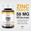LOVITA Zinc 50mg | Potent Highly-Absorbed Chelated Zinc Supplements, Picolinate & Bisglycinate | Vegan, Gluten Free, non-GMO | For Immune, Antioxidant Support & Healthy Skin | 200 Capsules (Pack of 3) view 3