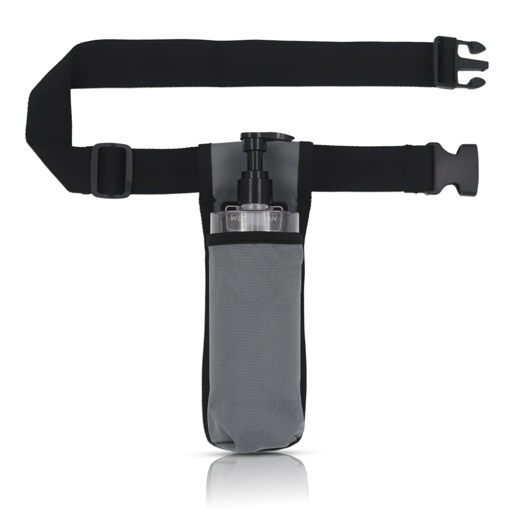 WEARWAN Massage Oil Holster, Adjustable and Durable Massage Holster, Bag only, Bottle not Included (1B-Gray)
