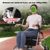 2 in 1 Rollator Walker & Wheelchair - Rolling Walker with Curved Back Soft Seat for Seniors Elderly - Removable Storage Bag - Supports up to 100kg/220 lbs view 3