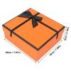 Pilipane Orange GraduationBoxes , ReusableBoxes Bulk , OrangeBoxes with Cover Ribbon Bag for Birthday ,Box for Valentines Day Presents Birthday Christmas view 2