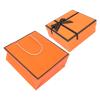 Pilipane Orange GraduationBoxes , ReusableBoxes Bulk , OrangeBoxes with Cover Ribbon Bag for Birthday ,Box for Valentines Day Presents Birthday Christmas view 3