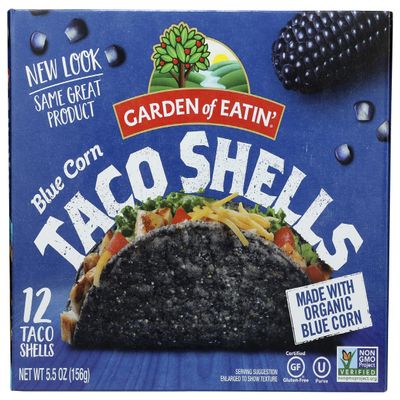 Garden of Eatin Blue Corn Taco Shells, Gluten Free & Non-GMO, 12 Taco Shells, 5.5 Oz (Pack of 12)