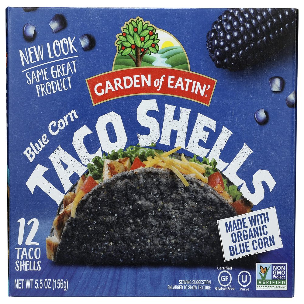 Garden of Eatin Blue Corn Taco Shells, Gluten Free & Non-GMO, 12 Taco Shells, 5.5 Oz (Pack of 12)