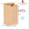 1/2 LB Size Brown No Window Tin Tie Bags 25 PCS 7 3/4 Inch (Length) x 3 3/8 Inch (Width). x 2 1/2 Inch (Gusset) Kraft Bakery Bags with No Window Resealable Tin Tie Tab Lock Poly-Lined Bags Kraft Paper Bags for Cookies, Coffee view 2
